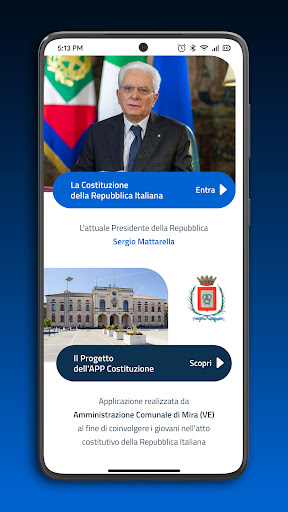 Android application Costituzione Italiana Digitale screenshort