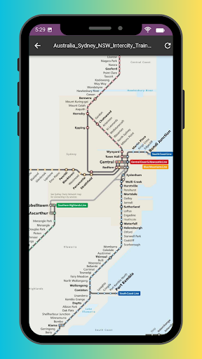 Android application Sydney Metro Map (Offline) screenshort