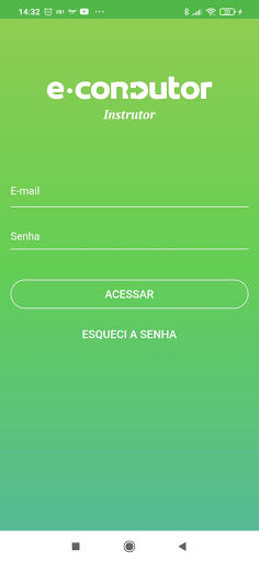 Android application e-condutor Instrutor screenshort