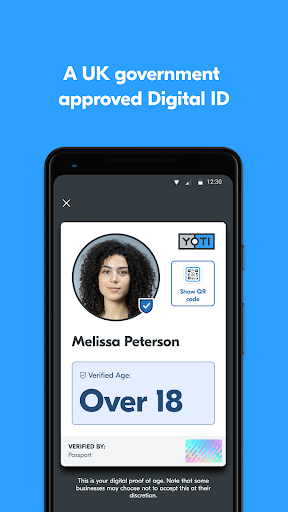 Screenshot of Yoti - your digital identity