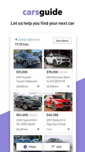 Android application CarsGuide – Buy Cars Online screenshort