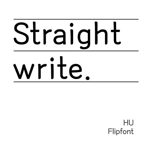 HUStraightwrt™ Latin Flipfont logo