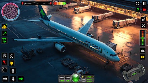 Android application Airbus Simulator Airplane Game screenshort