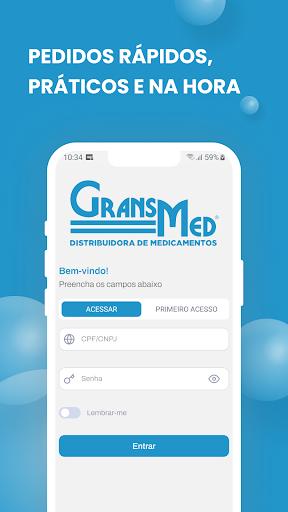 Android application Pedido Eletrônico - Gransmed screenshort