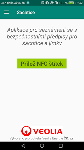 Android application Zajištění BOZP screenshort