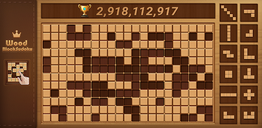 Bloque Sudoku Puzzle de madera