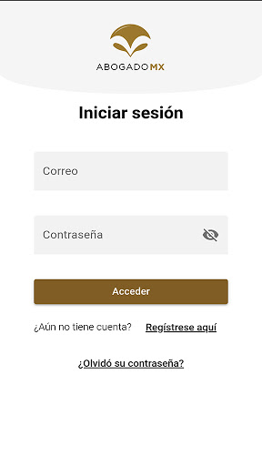 Android application AbogadoMX screenshort