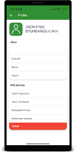 Sroedji MobileApp for Lecturer