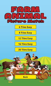 Farm Animal Picture Match Fun