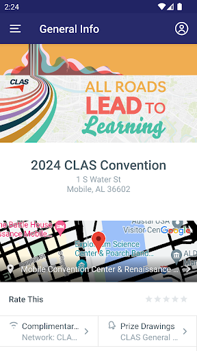 CLAS Conferences Screen 3