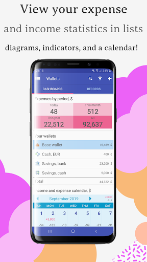 Wallets: money manager Screen 2