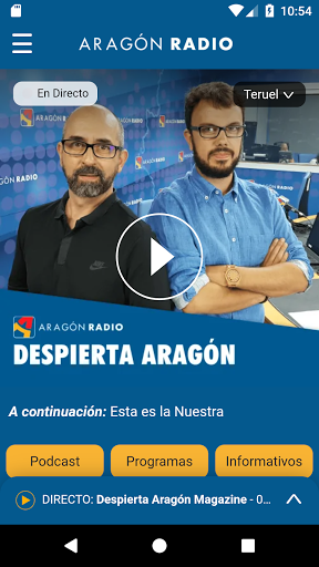 Android application Aragón Radio screenshort