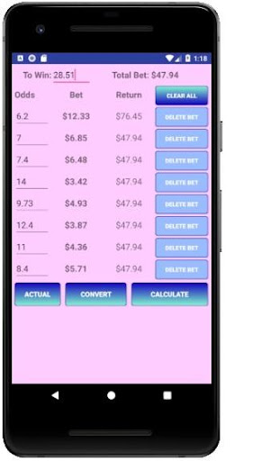 Hedge Betting Calculator Pro Screen 3
