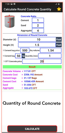 Construction Calculator Screenshot 4 - AppWisp.com