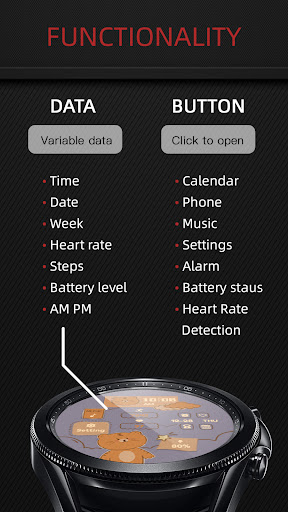 Cute Little Tiger For Wear OS Screen 2