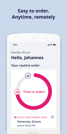 Android application Fresenius MyOrders screenshort