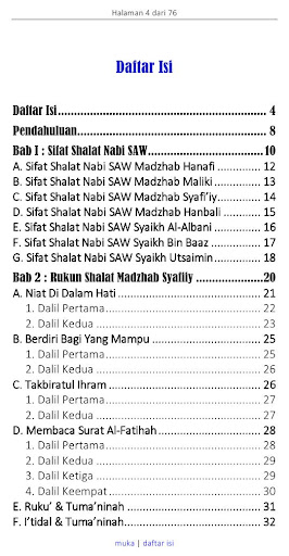 Dalil Shahih Sifat Shalat Nabi Screen 2