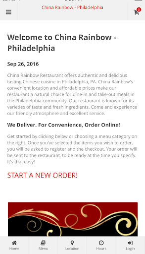 Android application China Rainbow Philadelphia screenshort