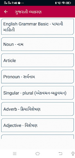 English Grammar in Gujarati Screen 3