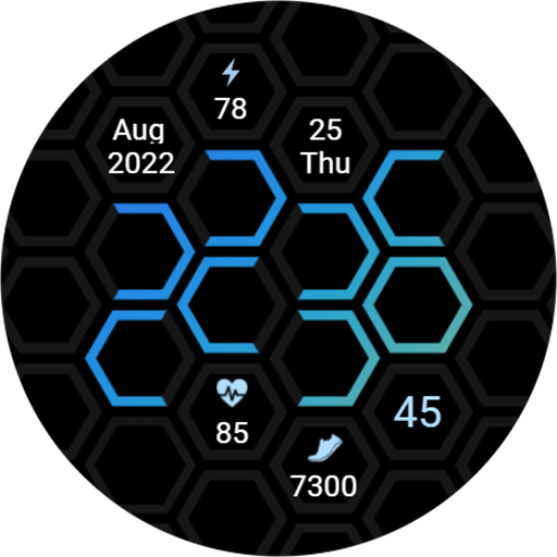 Hexagon - Digital Watch 24h logo