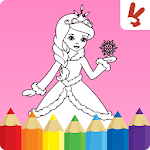Cover Image of Download Kids coloring book: Princess  APK