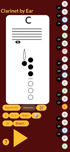 Android application Clarinet by Ear screenshort