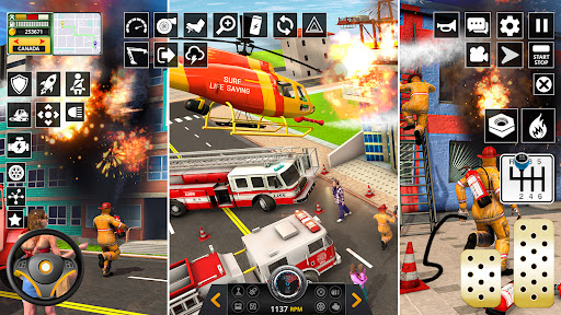 Firefighter Rescue Truck Game Screen 3