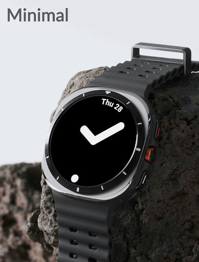 Android application Minimal Watch Face screenshort