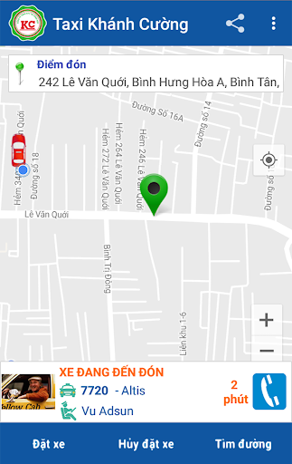 Taxi Khánh Cường Screen 2