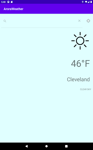 Arora Weather Screen 3