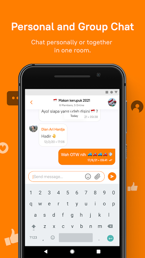 Android application TapTalk screenshort