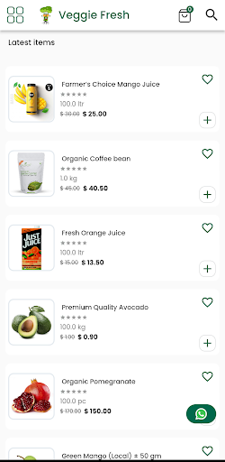 Veggie Fresh Screen 2