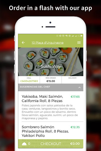 Android application Sushi Way screenshort
