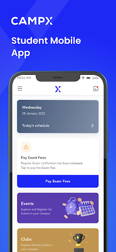 Android application CampX Student screenshort