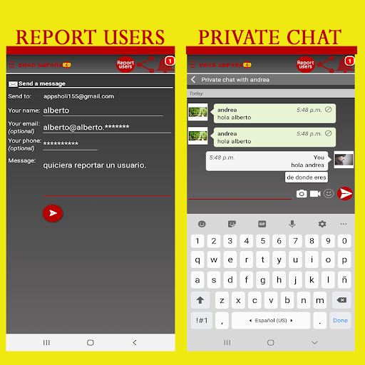 Spain chat rooms, singles Screen 3