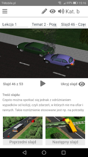 Android application Vademecum Wykładowcy screenshort