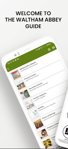 Android application Waltham Abbey Guide screenshort