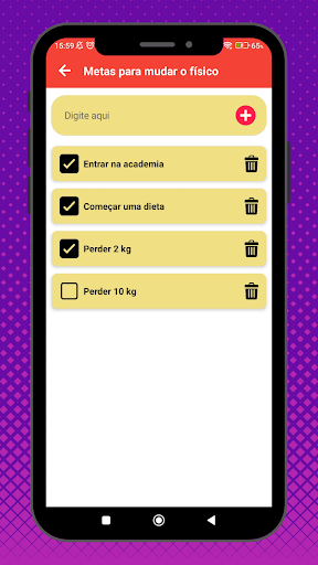 Criar metas e objetivos