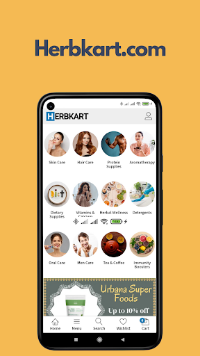 Android application Herbkart - Online Shopping App screenshort