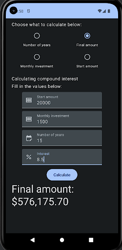 Android application Monix screenshort