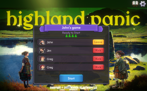 Android application Highland Panic screenshort