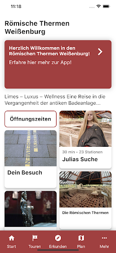 Android application Römische Thermen Weißenburg screenshort