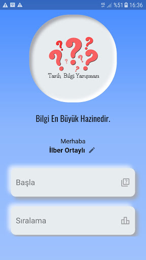 Android application HistoryQuiz screenshort