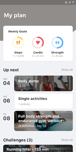 Android application FitRoomLP screenshort