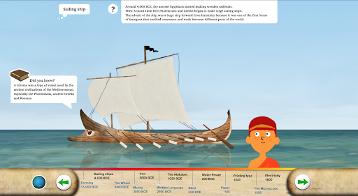 Android application Timeline of Inventions screenshort