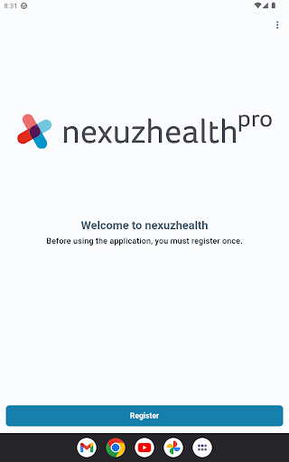 Android application nexuzhealth pro screenshort