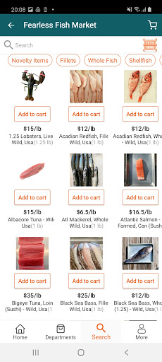 Fearless Fish Market Screen 3