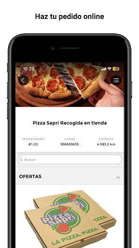 Android application Pizza Sapri Vallirana screenshort