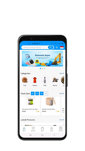 Android application Wshopedia screenshort