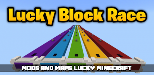 Lucky Block Race (No MODS) Minecraft Map
